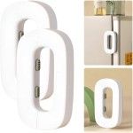 Fridge Door Locks Refrigerator Fridge Freezer Door Lock Toddler Double Safety Button Child Safety Refrigerator Lock